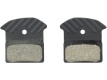 Тормозные колодки Shimano J03A для дискового тормоза, пласт, с радиатором, пара, с пружин, с шплинто