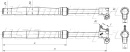 Амортизаторы передние 930x53x58,5 ZL регулируемые BSE M2