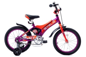 Детский велосипед STELS Jet 14" Z010 8.5" Фиолетовый/оранжевый (LU087402)