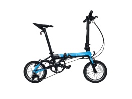 Велосипед DAHON K3 складной, Blue/Black, колёса 14", 3 ск. Насос в подс. штыре