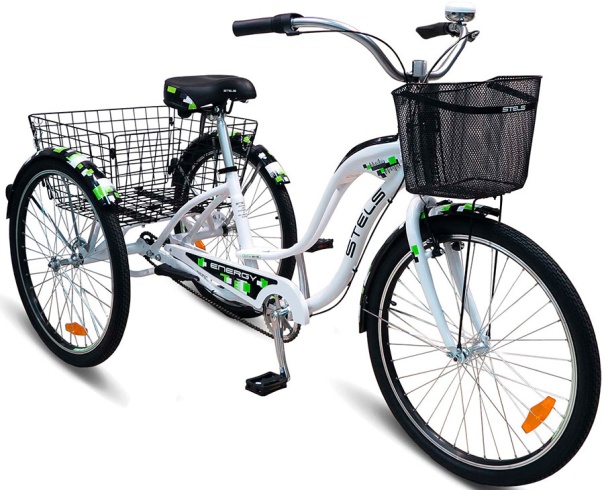 Велосипед STELS Energy-II 16" Белый/зелёный