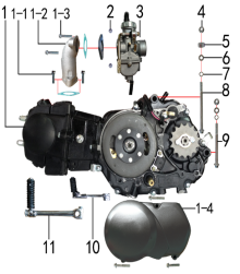 Подбор запчастей Двигатель PH10L - 150 (c 2020) PH 150 BSE