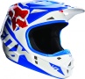 Мотошлем Fox V1 Race Helmet Blue - фото 1
