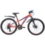 Велосипед NOVATRACK 24" EXTREME, алюм.рама 11", оранжевый, 21-скор, TY300/TS38/TZ500, диск.торм.STG