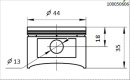 Поршень BSE ZS1P44FMC