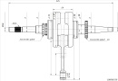 Коленвал в сборе BSE ZS172FMM ZS172FMM-6(CB250R)