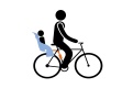 Детское велокресло Thule RideAlong Child Bike Seat Dark Grey, черный