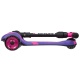 Самокат-кикборд Novatrack RainBow, подростковый, складной, широкие свет.колеса PU 120*90