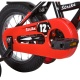 Велосипед NOVATRACK 12" STRIKE чёрный-красный, тормоз нож. ,корот.крылья, полная защита цепи