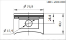 Поршень A=77 B=25,8 C=44,6 D=15,9 [100068638] BSE ZS177MM