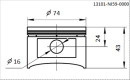 Поршень BSE ZS174MN