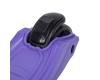 Самокат-кикборд Novatrack RainBow, для детей, складной, свет.широкие колеса PU, черно-фиолетовый