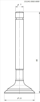 Клапан впускной BSE FH125