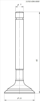Клапан выпускной BSE ZS154FMI