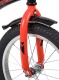 Велосипед NOVATRACK 16" STRIKE черный-красный, тормоз нож, крылья корот, полная защита цепи#139650