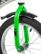 Велосипед NOVATRACK 16" STRIKE белый-зелёный, тормоз нож, крылья корот, полная защита цепи#139647