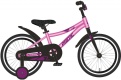 Велосипед NOVATRACK 16" PRIME алюм., роз. метал, полная защ. цепи, нож. тормоз, корот.крылья 140908