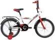 Велосипед NOVATRACK 18" ASTRA белый, тормоз нож, крылья, багажник, защита А-тип