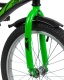 Велосипед NOVATRACK 18" STRIKE черный-зелёный, тормоз нож, крылья корот, защита А-тип