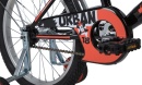 Велосипед NOVATRACK 18" URBAN чёрный, защита А-тип, тормоз нож, крылья и багажник хром