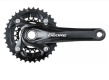 Шатуны Shimano FC-M617 комплект с вед. звездой и осью, 175 мм, 38x24T, 1CW210000292