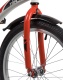 Велосипед NOVATRACK 20" STRIKE белый-красный, тормоз нож, крылья корот, защита А-тип#139704