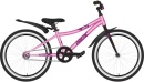 Велосипед NOVATRACK 20" PRIME алюм., розовый металлик,  ножной тормоз, короткие крылья 140910
