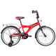 Велосипед NOVATRACK 20" TURBO, монокок, красный, тормоз ножной, крылья и багажни