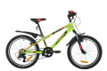 Велосипед NOVATRACK 20" EXTREME зеленый, сталь, 6 скор., Shimano TY21/Microshift TS38, V- brake