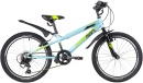 Велосипед NOVATRACK 20" RACER, голубой, сталь, 6 скор., Microshift TS38-6/Shimano, V-Brake