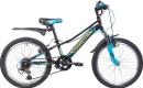 Велосипед NOVATRACK 20" VALIANT, чёрный, сталь, 6-скор, TY21/TS38/SG-6SI, V-brake