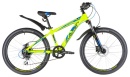 Велосипед NOVATRACK 24" EXTREME, алюм., рама 11", зеленый, 8 скор., SHIMANO ALTUS, диск/гидр тормоз