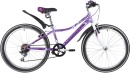 Велосипед NOVATRACK 24" ALICE сталь.рама 12" лиловый, 6-скор, TY21/TS38/SG-6SI, V-brake