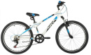 Велосипед NOVATRACK 24" EXTREME белый, стальная рама 11", 6 скор., Shimano TZ500/Microshift TS38, V