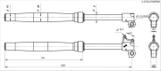 Амортизаторы передние 760x45x48 ось 15мм fastace BSE PH 125 MX