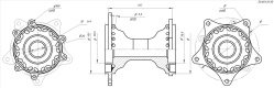 Ступица передняя [450-2F] 36H 20мм CNC r BSE Z10 M2 M2Y Z7