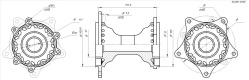 Ступица передняя CRF-F 36H 20мм CNC r BSE M4 M8 RTC 300