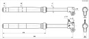 Амортизаторы передние 910x54x60 ZL регулируемые BSE Z8