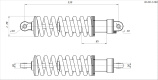 Амортизатор задний 335x12x202 BSE CORE 125 17/14