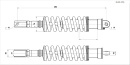 Амортизатор задний 480mm 375LBS две регулировки BSE Z11