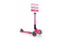 Трехколесный самокат Globber JUNIOR FOLDABLE LIGHTS розовый