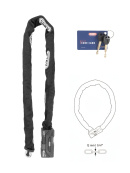 Замок мото Abus 59/12HKS140 140 см черный Extreme-Chain-Plus 20 уровень