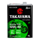 Масло моторное полусинтетическое для четырехтактных двигателей Takayama Mototec 3000 4T SAE 10W-40 A