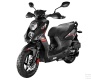 Скутер SYM CROX 125 Черный / Матовый Темно-Серый + мотошлем SYM серый