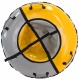 Тюбинг Hubster Sport желтый/серый (120см)
