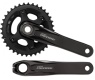 Система Shimano Deore T6010, для 3x10ск, 175мм, интегрированный вал, 48/36/26T без каретки, черный,