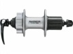 Втулка задняя Shimano Deore, M525A, 36 отв, 8/9ск, QR, 6-болт, сереброо