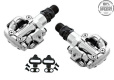 Педали Shimano, M520, с шипами, серебряные