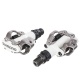 Педали Shimano, M520W, SPD, с шипами, белый