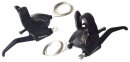 Шифтер/тормозная ручка Shimano Tourney, EF41, лев/пр, 3x6ск, тр.+оплетк, черный